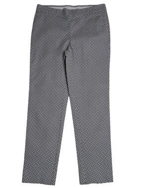 J. Jill Essential Slim Ankle Geometric Pull On Stretch Pants 4 Petite